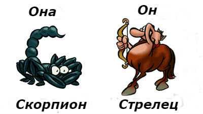 Стрелец и скорпион: совместимость в любовных и сексуальных отношениях, в дружбе, работе, плюсы и минусы союза, перспективы