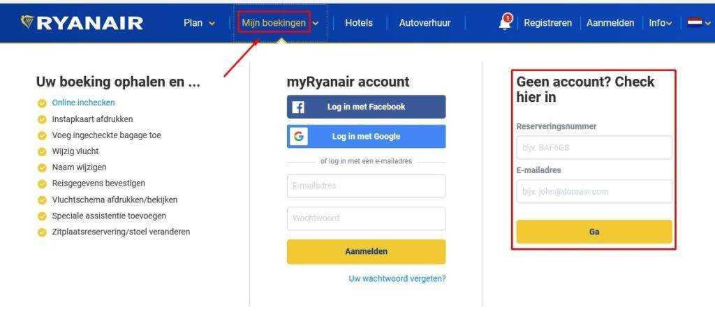 Как зарегистрироваться на рейс авиакомпании ryanair