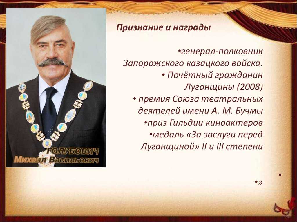 Михаил голубович - биография, новости, личная жизнь